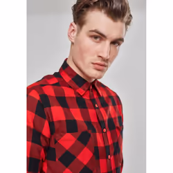 Urban Classics Checked Flanell Shirt Long sleeve Cotton - Additional view 8