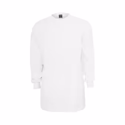 Urban Classics Tall Tee L/S, T-shirt, Adult, Male, White, Monochromatic, 3XL