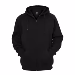 Urban Classics Zip Hoody, Adult, Male, Hoodie, Black, Crew neck, Long sleeve