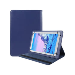 For 10 inch Tablet 360 Degree Rotation Litchi Texture Flip Leather Tablet Case(Blue)