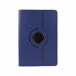 For 10 inch Tablet 360 Degree Rotation Litchi Texture Flip Leather Tablet Case(Blue)