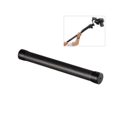 PULUZ Carbon Fiber Extension Monopod Pole Rod Extendable Stick for DJI / MOZA / Feiyu V2 / Zhiyun G5 / SPG Gimbal, Length: 35cm(Black)