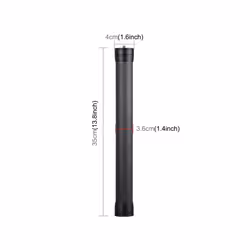PULUZ Carbon Fiber Extension Monopod Pole Rod Extendable Stick for DJI / MOZA / Feiyu V2 / Zhiyun G5 / SPG Gimbal, Length: 35cm(Black)