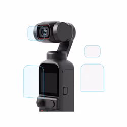 PULUZ 9H 2.5D HD Tempered Glass Lens Protector + Screen Film for DJI OSMO Pocket 2