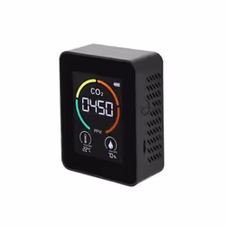 XY-T01 Temperature Humidity Display CO2 Meter Carbon Dioxide Air Quality Detector(Semiconductor Black)