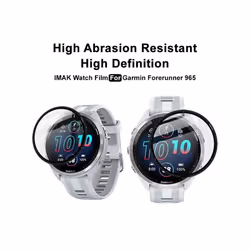 For Garmin Forerunner 965 IMAK Plexiglass HD Watch Protective Film