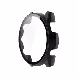 For Garmin Forerunner 265S PC + Tempered Glass Film Integrated Watch Protective Case(Black)