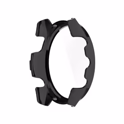 For Garmin Forerunner 265S PC + Tempered Glass Film Integrated Watch Protective Case(Black)