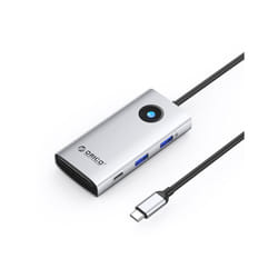 ORICO ORICO-PW11-6PCR R45 Type-C / USB-C 6-in-1 5Gbps Multifunction Docking Station (Silver)