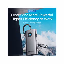 ORICO ORICO-PW11-6PCR R45 Type-C / USB-C 6-in-1 5Gbps Multifunction Docking Station (Silver)