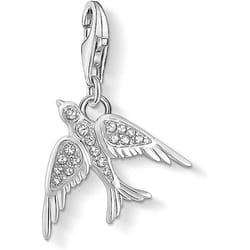 THOMAS SABO Sterling Silver Cubic Zirconia Bird Charm