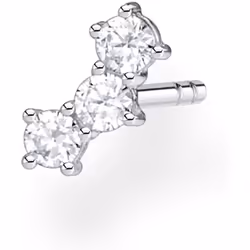 Thomas Sabo Women's Single Stud Earrings Stones Gold 925 Sterling Silver