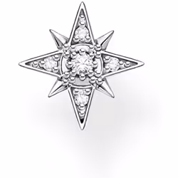 Thomas Sabo Women's Single Stud Earring Star Silver 925 Sterling Silver