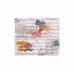 White Graffiti Wallpaper AS Creation 93561-1