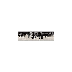 A.S. CrÃ©ation Border Only Borders New York City 5.00 m x 13 cm Grey Metallic Black Made in Germany 935671 93567-1