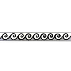AS Creation Glitter Swirl Wallpaper Border Black Grey White Textured Modern