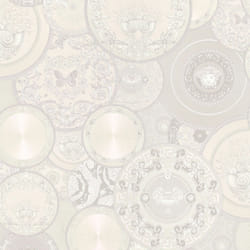 Versace Les Etoiles De la Mer Dish Wallpaper - White 34901-4 - 10m x 70cm