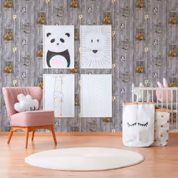 AS Creation Little Stars Animals Wallpaper Wood Planks Farm Paste The Wall