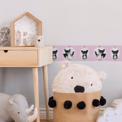 AS Creation Little Stars Border With Cute Dogs Wallpaper Paste The Paper