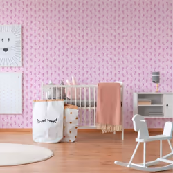 AS Creation Little Stars Pink Baby Feet Wallpaper Toyroom Nursery Paste The Wall