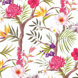 AS Creation Tropical Flowers Wallpaper Multicolour Floral Paste The Wall Vinyl