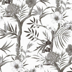 AS Creation Tropical Flowers Wallpaper Monochromatic Floral Paste The Wall Vinyl