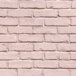 AS Creation Realistic 3D Brick Wall Stone Feature Wallpaper Rustic Effect Vinyl - Pink 35856-3