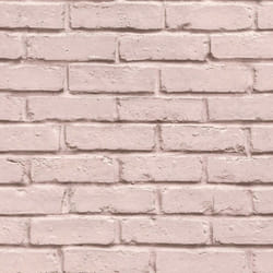 AS Creation Realistic 3D Brick Wall Stone Feature Wallpaper Rustic Effect Vinyl - Pink 35856-3
