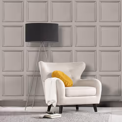 AS Creation Coving Wood Panel 3D Effect Wooden Panelling Wallpaper Feature Wall Textured Vinyl Non Woven 10m Roll - Grey 3639 ...