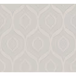 Light Grey Geometric Pattern Silver Glitter Metallic Vinyl Wallpaper Embossed