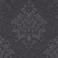 Lizzy London Baroque Damask Wallpaper Charcoal AS Creation 36898-4