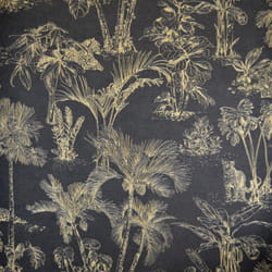 Leopard Jungle Wallpaper Black Gold Natural AS Creation Rainforest