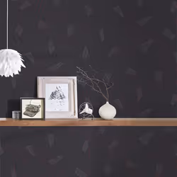 AS Creation Geometric Embossed Geo Wallpaper Textured Vinyl Metallic Non Woven - Anthracite Grey Red 37677-3