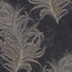 AS Creation Mata Hari Feather Black Wallpaper 38009-4