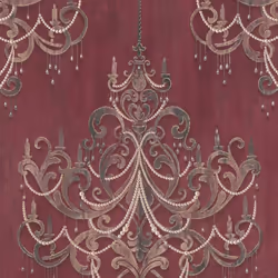 AS Creation Mata Hari Chandelier Red Wallpaper 38096-3