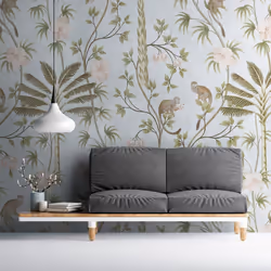 AS Creation Jungle Animals Palm Leaf Wallpaper Wall Mural 159 x 280cm