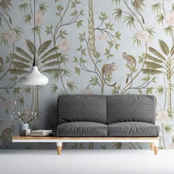 AS Creation Jungle Animals Palm Leaf Wallpaper Wall Mural 159 x 280cm