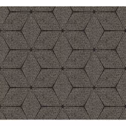 AS Creation Geometric Floral Diamonds Black Gold Wallpaper 39091-2
