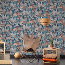 AS Creation Antigua Wild Life Blue Wallpaper 39096-3