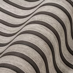 AS Creation Wooden Slats 3D Panel Wallpaper - Light Grey Black 39109-2