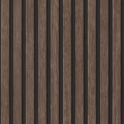 AS Creation Wooden Slats 3D Panel Wallpaper - Dark Oak Black 39109-3