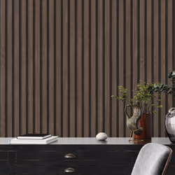 AS Creation Wooden Slats 3D Panel Wallpaper - Dark Oak Black 39109-3
