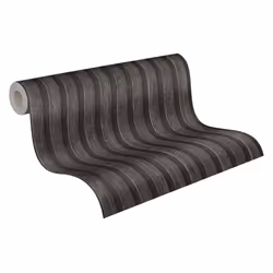 AS Creation Wooden Slats 3D Panel Wallpaper - Charcoal Black 39109-4