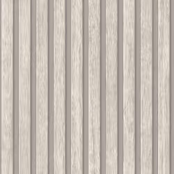 AS Creation Wooden Slats 3D Panel Wallpaper - Off White Silver Grey 39109-5