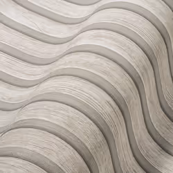 AS Creation Wooden Slats 3D Panel Wallpaper - Off White Silver Grey 39109-5