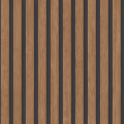 AS Creation Wooden Slats Panel Wallpaper Brown Black 39109-8