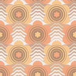 AS Creation Retro Flowers Orange Wallpaper Trendy Textured
