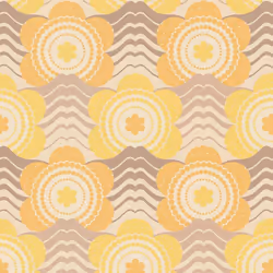 AS Creation Retro Flowers Yellow Wallpaper Trendy Textured
