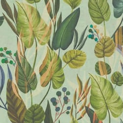 AS Creation Tropical Leaf Pattern Green Blue Wallpaper Paste The Wall Vinyl