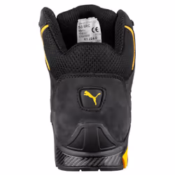 ) Puma Safety Amsterdam Mid Leather Black Safety Boots - Black, 8 (Adults' - Additional view 7